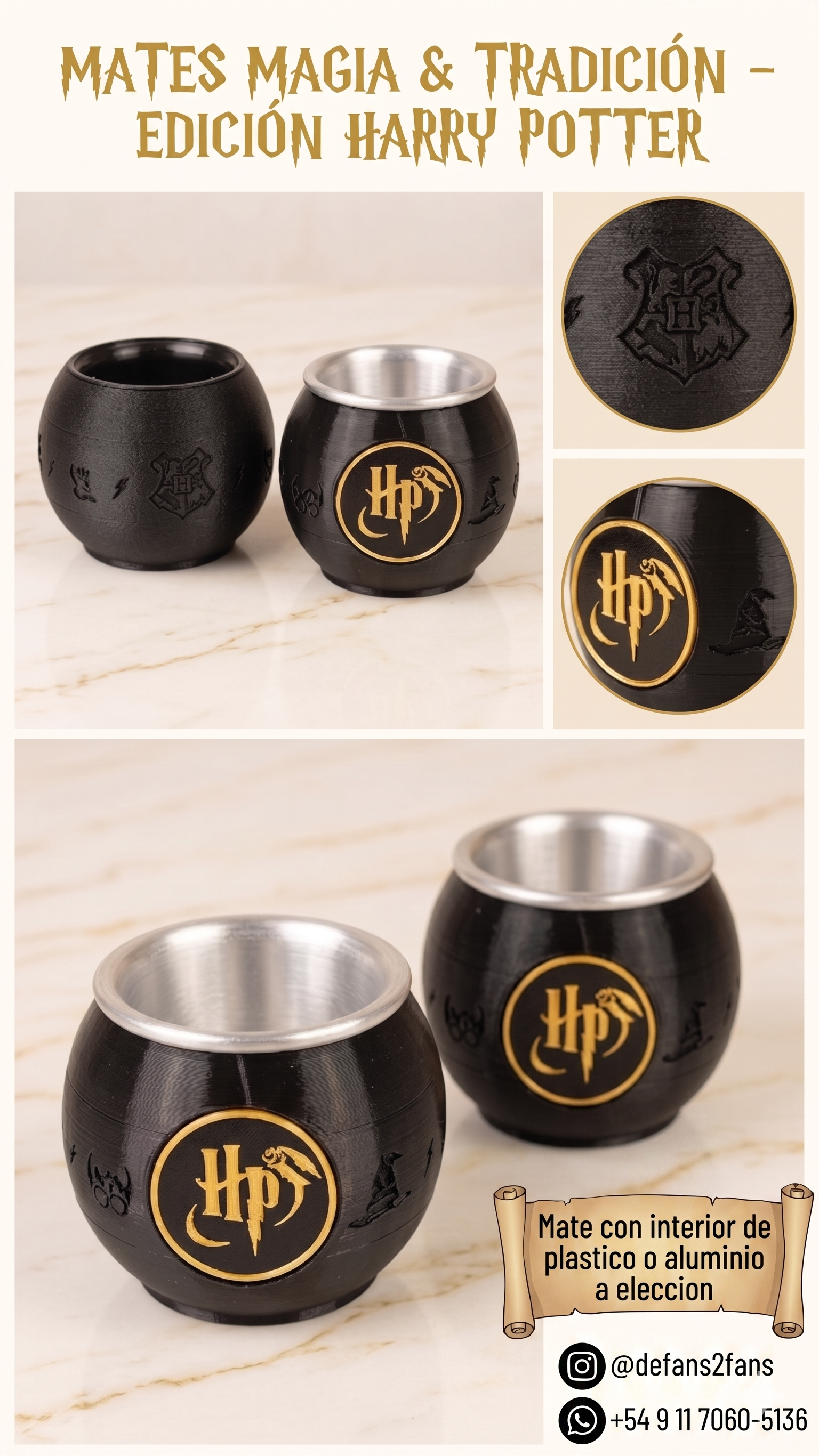 Mate Harry Potter⚡ La magia de empezar el día con tu dosis de poción diaria 🦅🦁🐍🦡 2