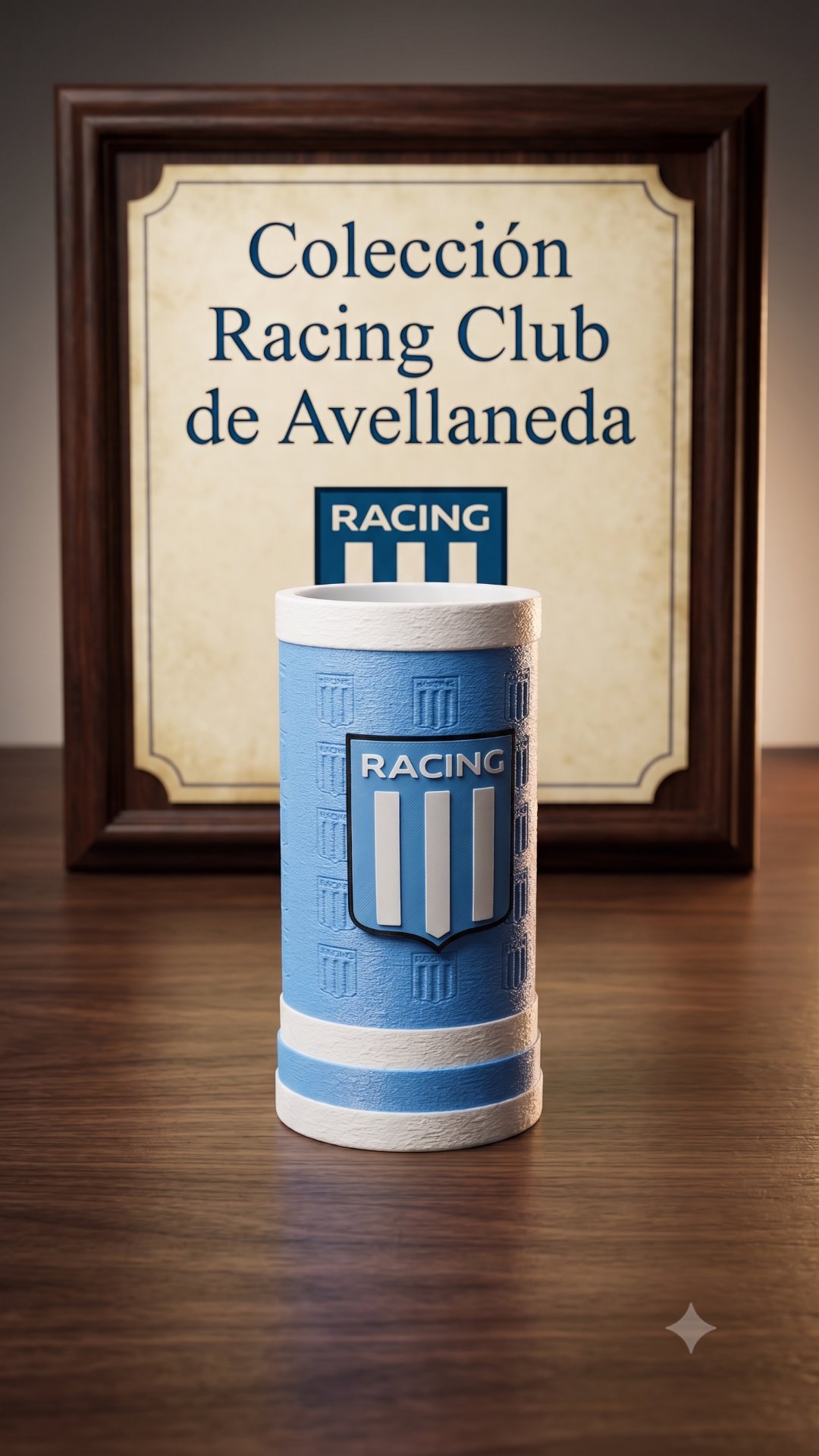 Porta Latas RACING DE AVELLANEDA 🏆 ¡Tu pasión en cada detalle! 🔴⚪