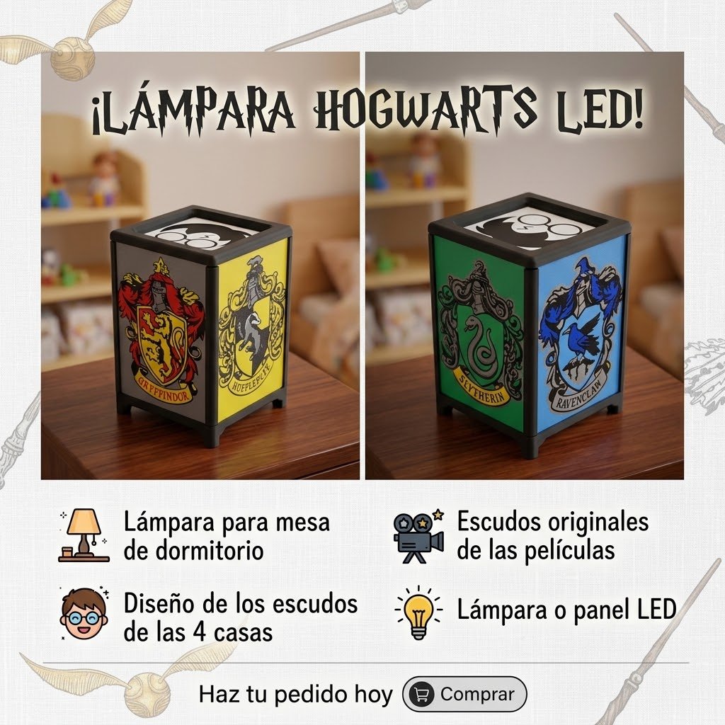 Lleva la magia de Hogwarts a tu mesa de luz ⚡✨ 3